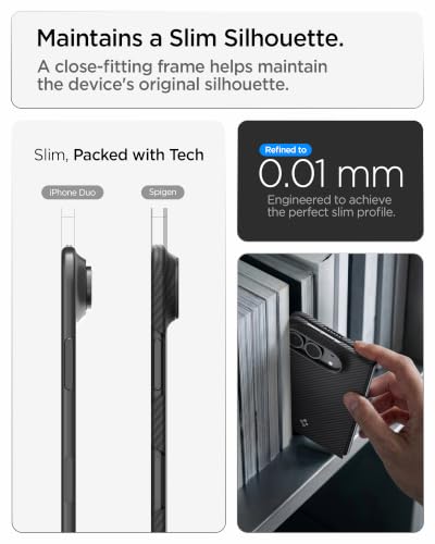 Image of Spigen Airskin Aramid MagFit Case for iPhone Duo Fold /Ultra, Black