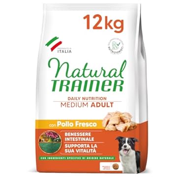 Natural Trainer Medium Cibo per Cani Adulti con Pollo - 12kg