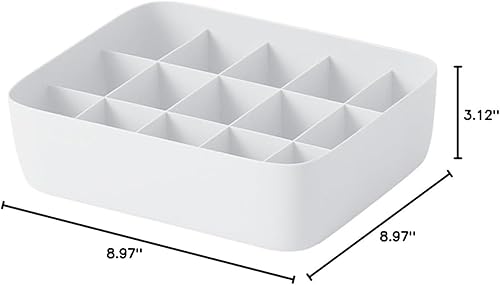 Miniatura 10 de Caja de almacenamiento de ropa interior, organizador de plástico, divisor de compartimentos para brasieres, calcetines, bragas, diseño apilable para