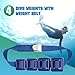 Tellegloww 4 Pcs Dive Weights Belt for Scuba Diving Coated Dive Weights Nylon Dives Belt with 1 Metal Quick Release Buckle for Free Diving Spear Fishing(11 lb,Blue)