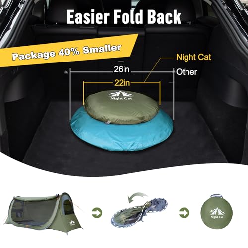 Night Cat Pop-up Cot Tent
