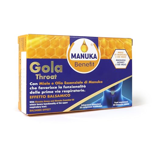 Gola Throat Manuka Benefit® Optima Naturals 20 Compresse