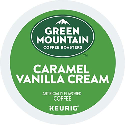 Image of Green Mountain Coffee Roasters Caramel Vanilla Cream Coffee, Keurig Single-Serve K-Cup pods, Light Roast, 96 Count