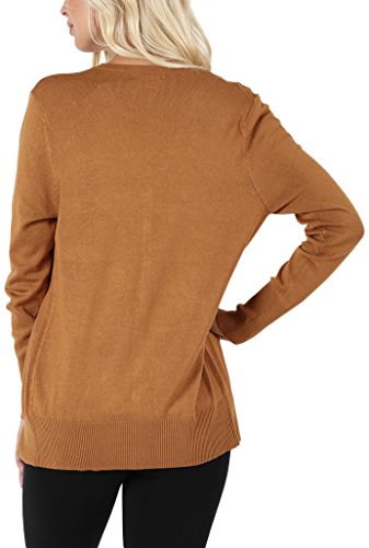 Image of ToBeInStyle Women's Long Sleeve Button Down V-Neck Cardigan