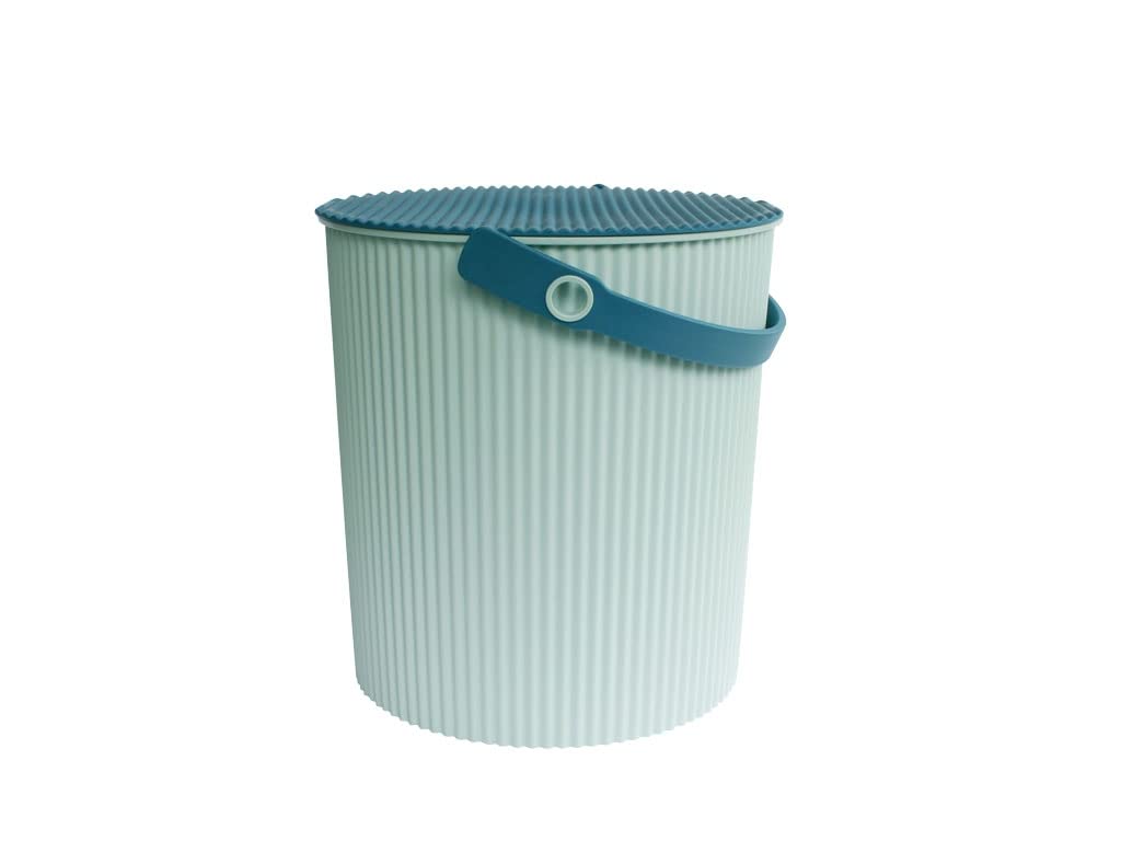 Hachiman Omnioutil Eimer LL - ? Lebensmitteltauglich (geprüft) ? Frei von Giftstoffen und Weichmachern ? Frostsicher bis -20 °C/Hitzebeständig bis 120 °C ? Stabile Sitzgelegenheit bis 150 kg (blau)