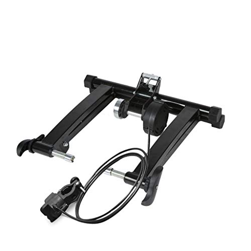ZTTONE Bike Resistance Trainers Bike Trainer Stand Magnetic Bicycle Stationary Stand for Indoor Exercise Bike Trainer Stand Steel Bicycle Exercise Magnetic Stand with Front Wheel Riser Block (A)