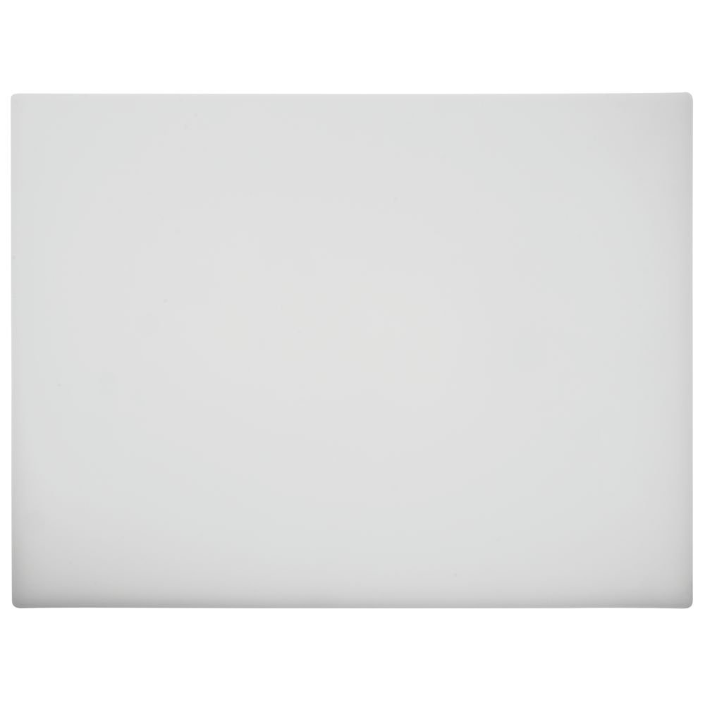 Kratos by Cutting Board White - 18" L x 24" W x 1/2 H by HUBERT – 24"L x 18"W, Plastic, White, Model 1824-2L-WH