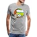 Spreadshirt Asterix & Obelix Machen Siesta Mit Idefix Männer Premium T-Shirt, M, Grau meliert