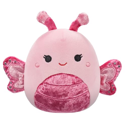 Squishmallows Mogo papillon rose doudou peluche sensorielle souple 12cm