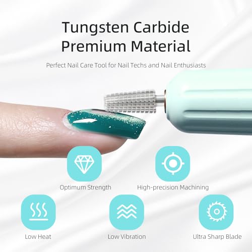Foret à ongles carbure bidirectionnel de sécurité de 3/32" gel - 2