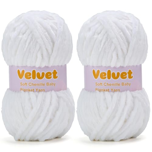 Velvet Yarn Chenille Yarn for Crocheting and Knitting Soft Chenille