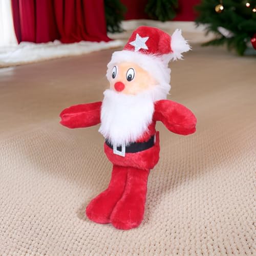 Image of Tickles Santa Claus Stuffed Soft Plush Animal Toy for Kids Boys & Girls Christmas Gifts (Size: 30 cm Color: Red)