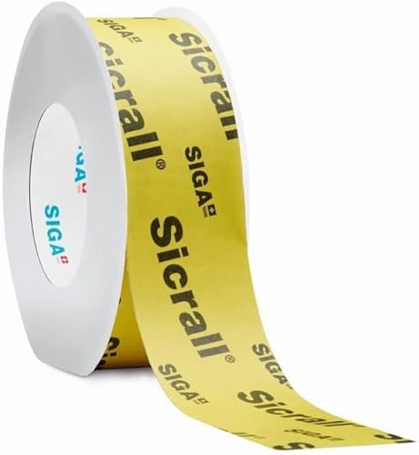 Siga Sicrall 60 Afdichtingstape, 5 rollen 60 mm x 40 m plakband, stoomblokkering, stoomrem