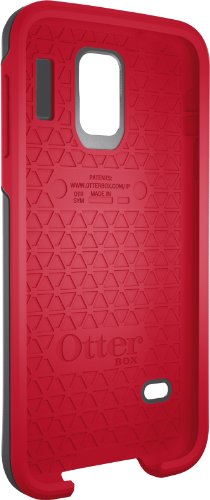 Otterbox Symmetry Series For Samsung Galaxy S5 - Retail Packaging - Cardinal (Slate Grey/Scarlet Red) #TOP4