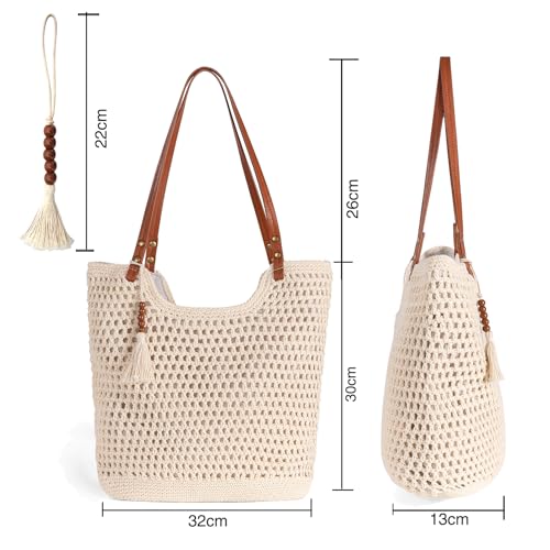 Bolso tejido a crochet para playa mujer verano boho miniatura 4