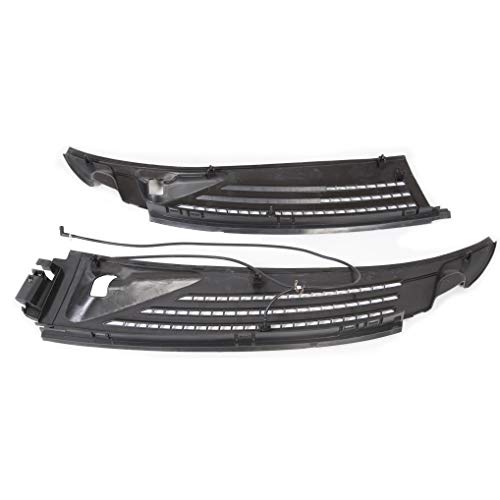 ECOTRIC Pair Front Cowl Panel Grille Vents Windshield Wiper Set w/Seals