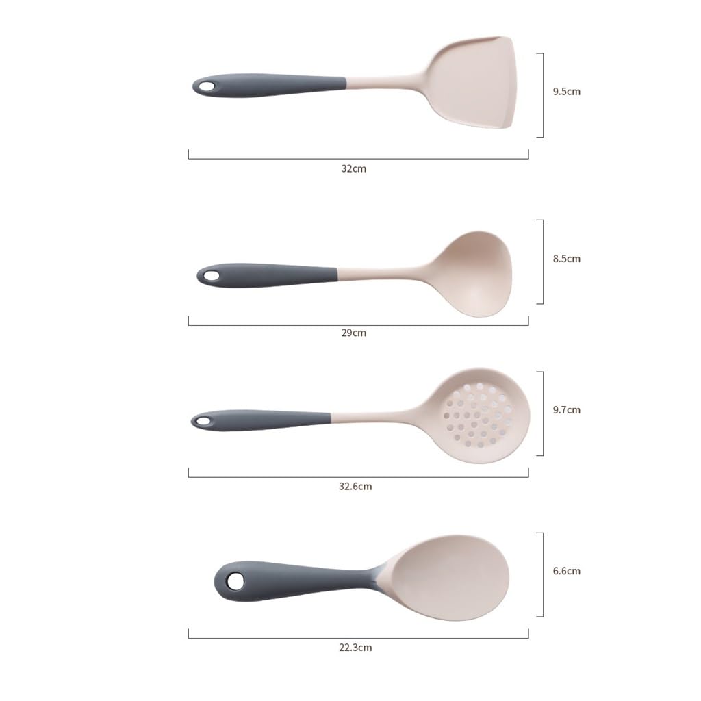 Spatule À Frire, Cuillère À Soupe Domestique, Cuillère À Frire Résistante Aux Hautes Températures, Ensemble D'ustensiles De Cuisine Antiadhésifs
