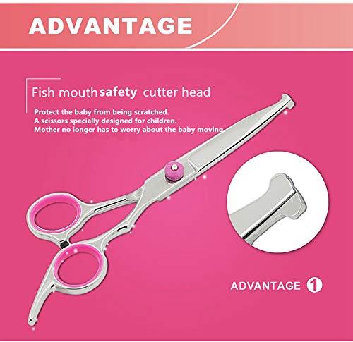 image for Freelander 6.0 inch Professional Barber Round Safety Scissors Set - Ki