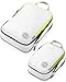 Compression Packing Cubes Set for Carryon Travel-Lightweight Durable Luggage Organizer Bags with Double Zipper by TRIPPED Travel Gear