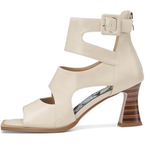Image of Chunky Gladiator Sandals for Women Summer Peep Toe Stylish Sexy Shoes Dressy Comfortable Strappy High Heels Elegantes Sparkly Buckle Wedge Ladies Formal 3 Inch Pumps