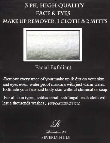 Makeup Remover Cloth & 2 mitts chemical free