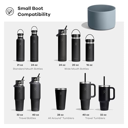 Image of Hydro Flask Bottle Boot - Bottom Protector Sleeve - Silicone Water Bottle Accessory Small Mermaid Green