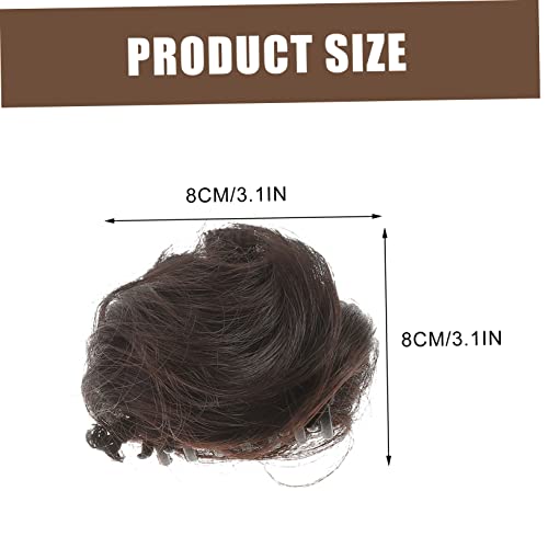 Chignon Synthétique avec Oreilles de Chat en Fixation Pince Légère et Durable