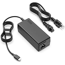 شاحن كمبيوتر محمول SLE-TECH 65W USB C متوافق مع Lenovo ThinkPad X1 Carbon Gen 6 7 8 9،T14 T15 E14 E15 L13،Yoga 7i 9i C740 C930 C940،Chromebook 100e 300e 500e c330 s330،سلك طاقة محول التيار المتردد من النوع C