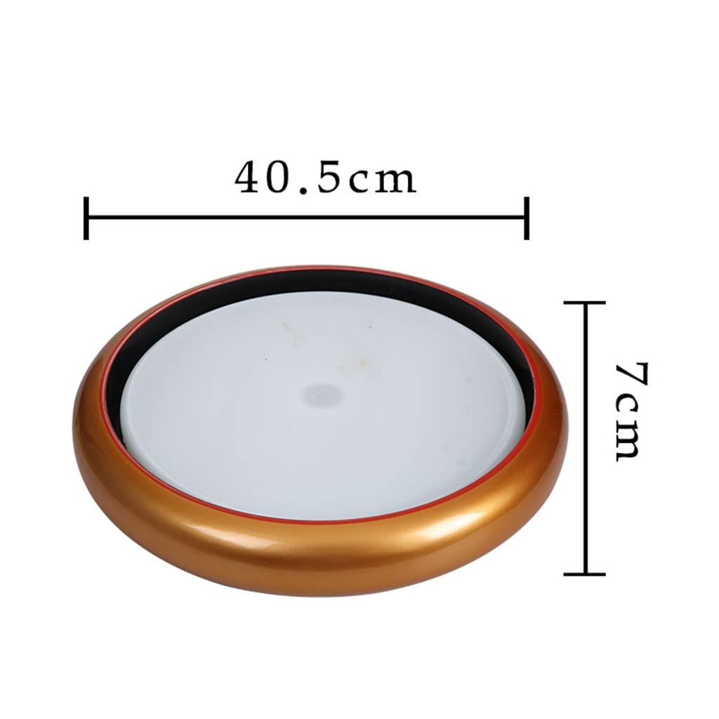 Secchiello Rotondo per Sashimi di Pesce e Frutti di Mare, Piatto Giapponese per Ghiaccio Secco, Servizio da Buffet, stoviglie Creative, Regalo per Gli Amanti del Sushi, 2,Gold B-40cm