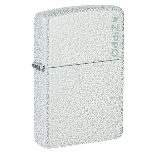 Image of Zippo 46020 Reg Glacier Matte w Zippo Model Windproof Pocket Fuel Refillable Lighter, BIS Certified