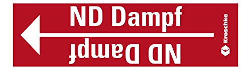LEMAX® Rohrleitungsband ND Dampf, praxisbewährt, ab Ø 10mm, rot/weiß, 33m/Rolle