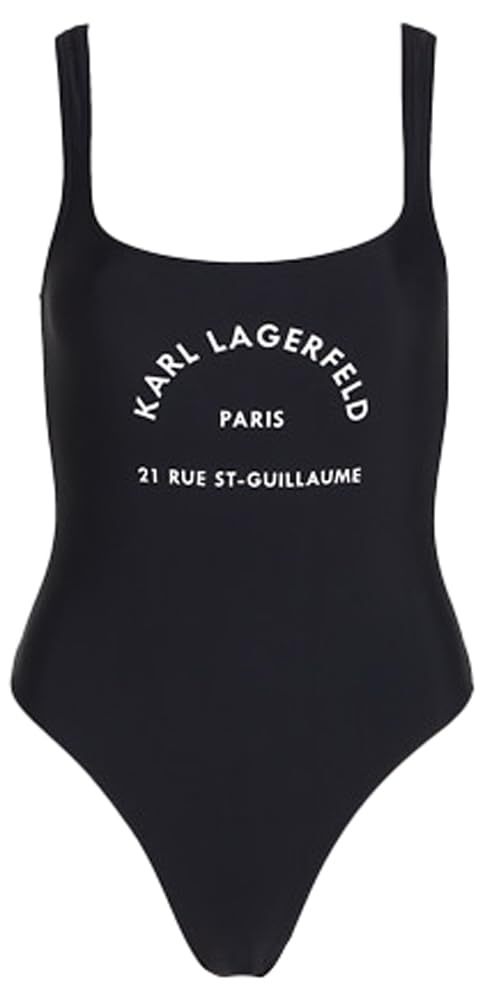 KARL LAGERFELD Strój kąpielowy jednoczęściowy Kobiety Rue St Guillame Logo Cheeky Swimsuit