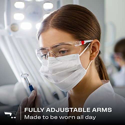 Nocry Clear Safety Glasses For Men And Women; Lightweight Work Glasses With Adjustable Frames And No-Slip Grips; Scratch Resistant Anti Fog Safety Glasses With Superior Uv Protection, Ansi Z87.1 Rated #TOP7