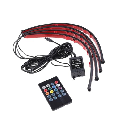 Zerodeko Car LED Interior Lights Strip LED RGB Atmosphere Neon Lamps with USB Port Flexible and Water Resistant for Car Decoration and Mood Lighting