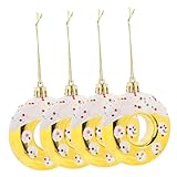 Photo Gallery hampplies 4 pezzi decorazioni natalizie ciambella in dorata addobbi albero di natale originali per feste di capodanno sospesi versatili e Photo Gallery hampplies 4 pezzi decorazioni natalizie ciambella in dorata addobbi albero di natale originali per feste di capodanno sospesi versatili e