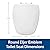 BEMIS 1240200 Eljer Emblem Plastic Toilet Seat, Made Specifically for Eljer Emblem Toilets, Round, White