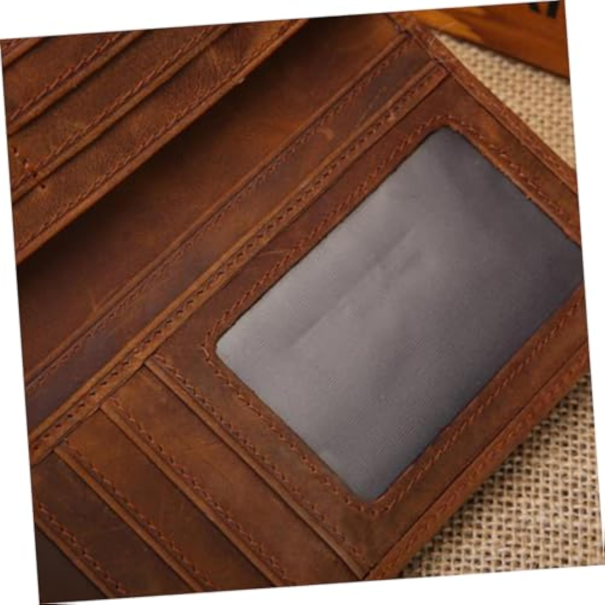 Cowhide Vintage Wallet for Men, Compact Coin Purse