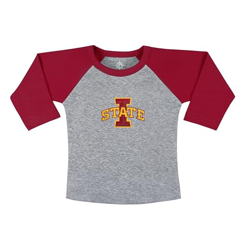 College Baby NCAA Infant and Toddler Baseball Shirt Raglan 3/4 Length Sleeve