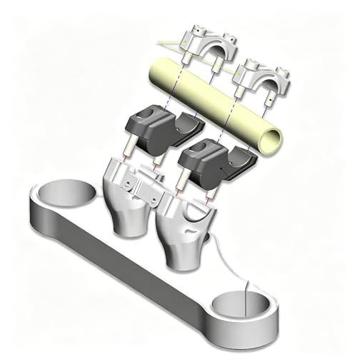 Elevadores de manillar comodidad conduccion Yamaha Tenere 700 adaptadores 4