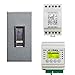 Produktbild EKEY 101313 ekey Home Komplettset zur Unterputzmontage in der Wand (Fingerscanner Integra + Steuereinheit Hutschienenmontage + Netzteil), Fingerprint-Zutrittssystem für Ihr Zuhause, edelstahlgrau