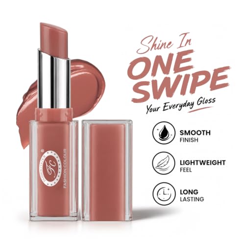 Image of Fashion Colour Crave Me Gloss Stick | High-Shine Gloss Stick | Smooth & Hydrating Creamy Gloss | Long-Lasting Moisturizing Lip Color for Soft & Glossy Lips | (01-Tulle Pink, 3.1g)