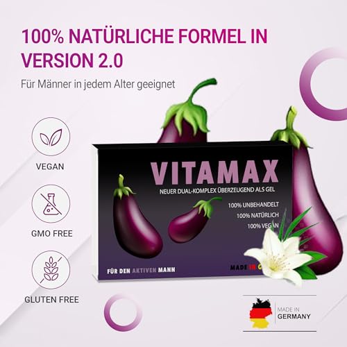 VITAMAX Natural Edition – Herbal Complex für Männer – Pflanzliche Formel für Energie & Vitalität – Praktische Wochenpackung 7 Einzelbeuteln