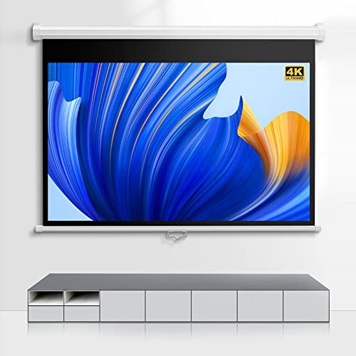 Pantalla manual retráctil de proyección 60 pulgadas 16:9 miniatura 4