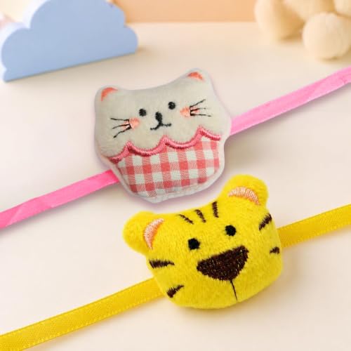 Image of CraftVatika Rakhi for Kids | Set of 2 for Brother | Perfect Rakhi for Brother Boy with Fridge Magnet, Rakshabandhan Greeting Card, Tilak Set,Home Decor (M3-Kids Set)
