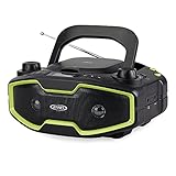 JENSEN CD-575 Portable Stereo MP3 CD Player with PLL AM/FM Radio, Black