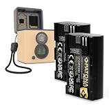 PATONA Protect Retro Caricatore USB-C PD/QC, 2 batterie LP-E6P/E6NH/E6N/E6