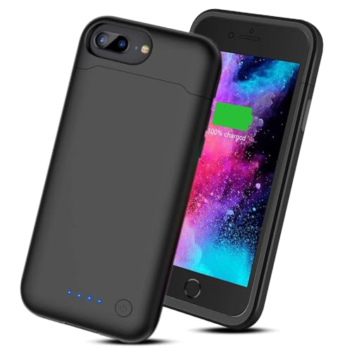 [8500mAh] Battery Case for iPhone 6 Plus/7 Plus/8 Plus/6S Plus, Rechargeable Extended Battery Pack Charging Case, Protective Portable Smart Backup Charger Cover for iPhone 6 Plus/7 Plus/8 Plus/6S Plus