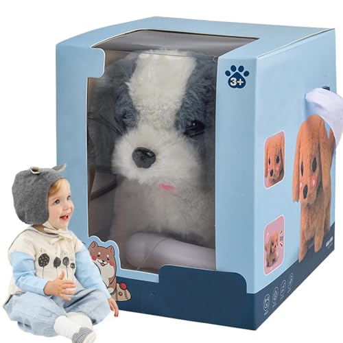 Cachorro Robot Para Niños 8-12 - Animal Doméstico De Peluche Interactivo | Cachorro De Peluche Electrónico Interactivo | Juguete Realista Para Cachorros De Perro - Camina - Ladra - Ladrar |