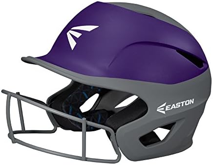 Easton PROWESS Softball Batting Helmet Matte Two-Tone with Mask Series, Multi-Density Impact Absorption Foam, High Impact Lightweight Shell, BioDRI Liner, Chin Strap