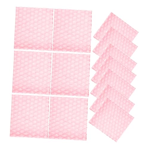 VILLFUL 100pcs Anti-static Bubble Bag Packaging Protective Bubble Pouch Packing Bubble Pouch Clear Mailers Shipping Bubble Pouch for Small Business Bubble Pouch for Storage Red Pe